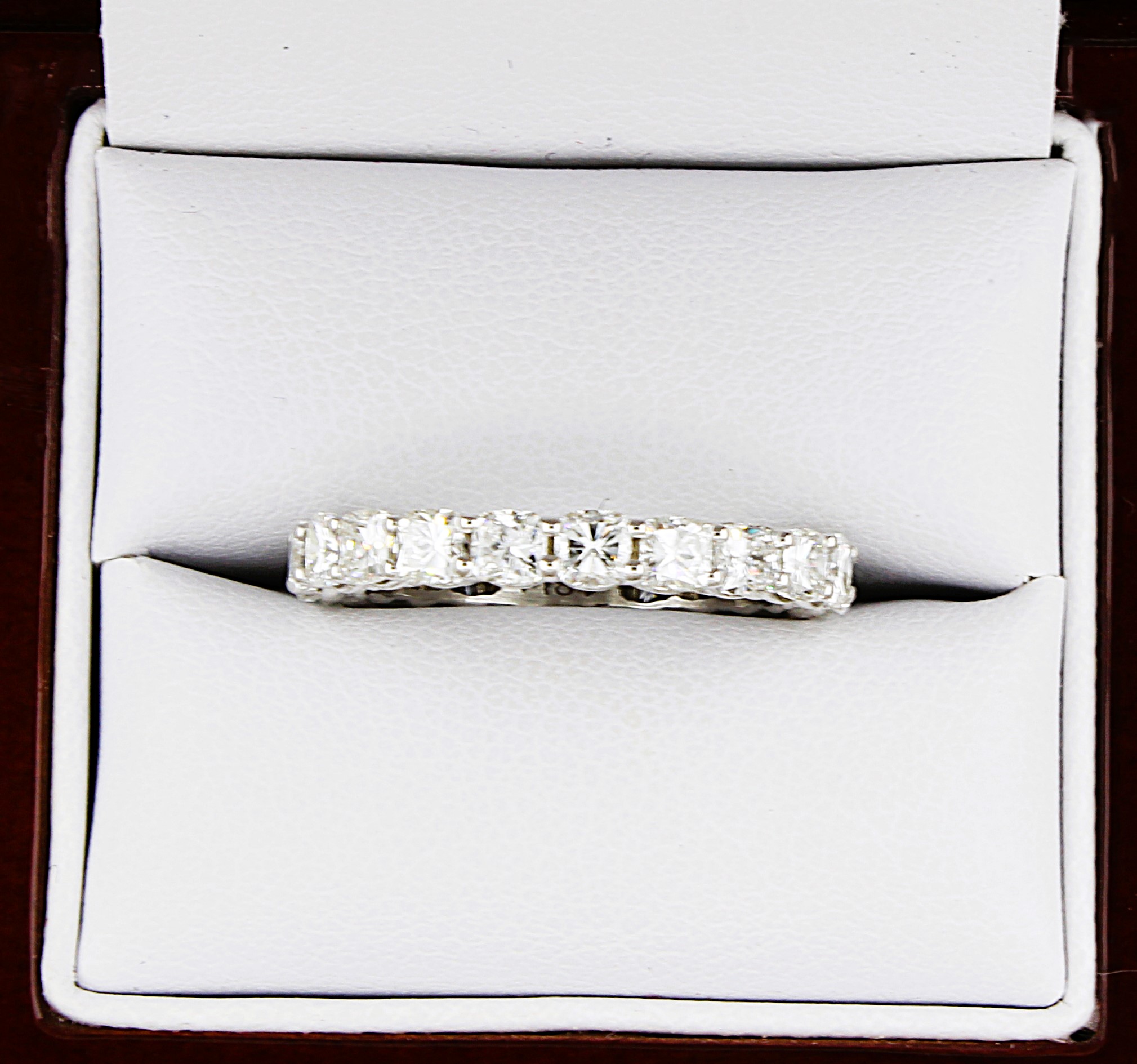 Cushion Cut Eternity Band